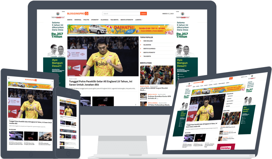 blogging pro theme berita wordpress theme untuk web berita